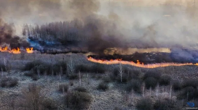 Situație critică.  Fumul TOXIC de la Cernobîl