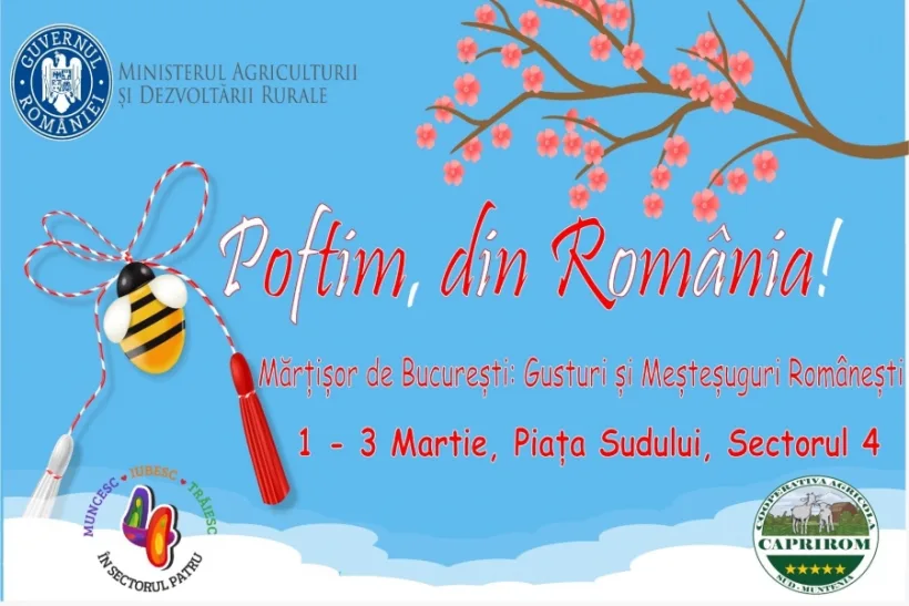 Târgul „Poftim din România - Mărțișor de București: Gusturi și Meșteșuguri Românești”
