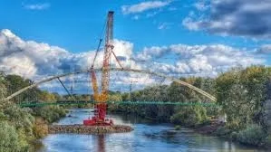 Pasarela pietonală peste râul Someş a fost inaugurată la Satu Mare