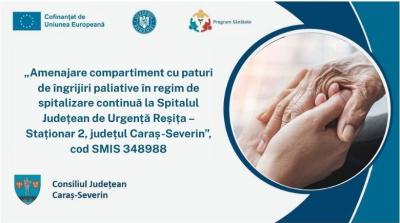 Compartiment de &icirc;ngrijiri paliative modern la SJU Reșița