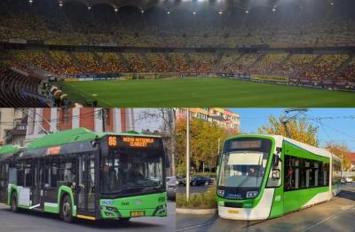 Program de circulație prelungit pentru opt linii de transport în comun cu ocazia meciului FCSB – Rapid București