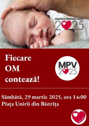Marșul pentru viață, în Bistrița