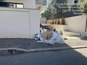 În Sectorul 2 monitorizăm depozitarea deșeurilor din construcții pe spațiul public