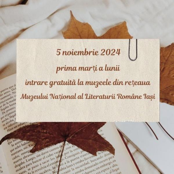 Intrare gratuită la muzeele ieșene