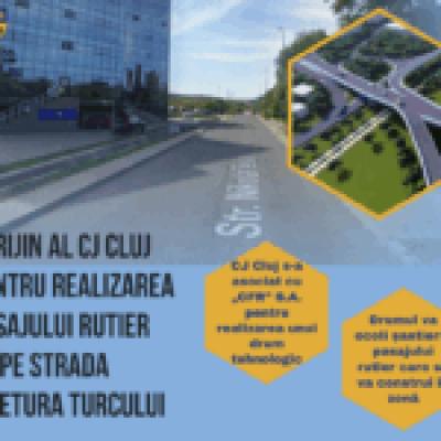 Sprijin al CJ pentru realizarea unui pasaj rutier în Cluj Napoca
