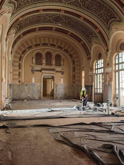 Șantier &icirc;n lucru la Palatul Administrativ din Craiova