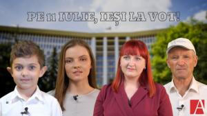 &rdquo;Pe 11 iulie, mă ajuți? Ieși la vot!&rdquo; Campania pentru alegeri democratice &icirc;n Republica Moldova se desfășoară și la Galați.