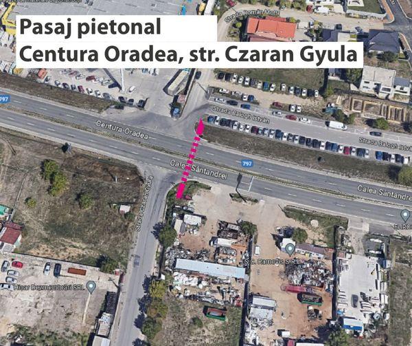 4 pasaje pietonale subterane , pe sub centura Oradea