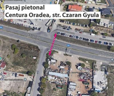 4 pasaje pietonale subterane , pe sub centura Oradea