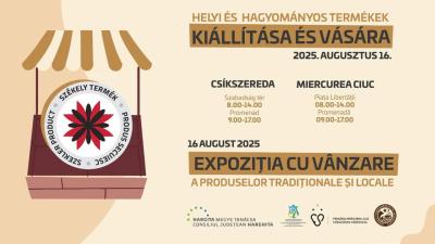 Târgul lunar al produselor locale și tradiționale în Miercurea Ciuc