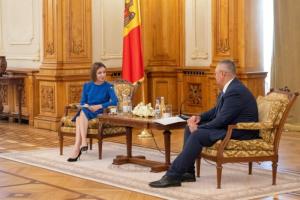 Maia Sandu, felicitată de Nicolae Ciucă după alegerile din Republica Moldova