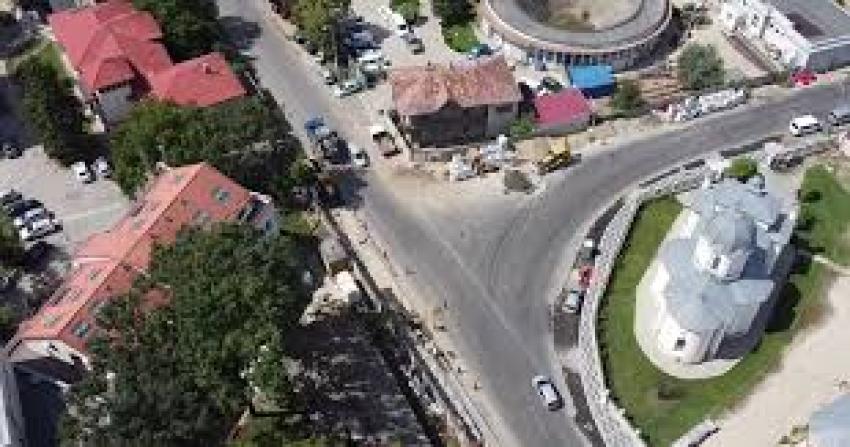 Nou sens giratoriu în centrul orașului Măgurele