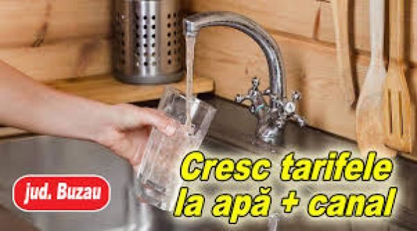 Tarife noi la apă, de la 1 ianuarie, &icirc;n Buzău