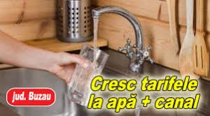 Tarife noi la apă, de la 1 ianuarie, în Buzău