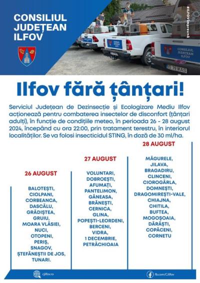 Campania &bdquo;Ilfov fără ț&acirc;nțari&rdquo;continuă