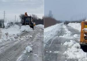 Zeci de utilaje pe  drumurile giurgiuvene, &icirc;n lupta cu zăpada