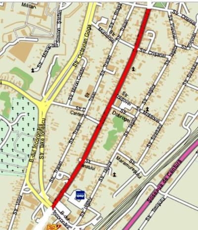 Un bulevard din Alba Iulia va avea banda dedicată transportului public de persoane