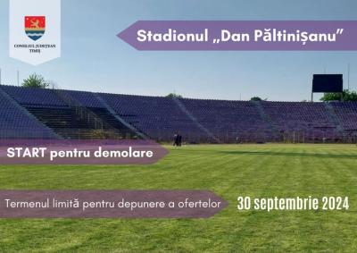 Stadionul &bdquo;Dan Păltinișanu&rdquo; din Timișoara va fi demolat