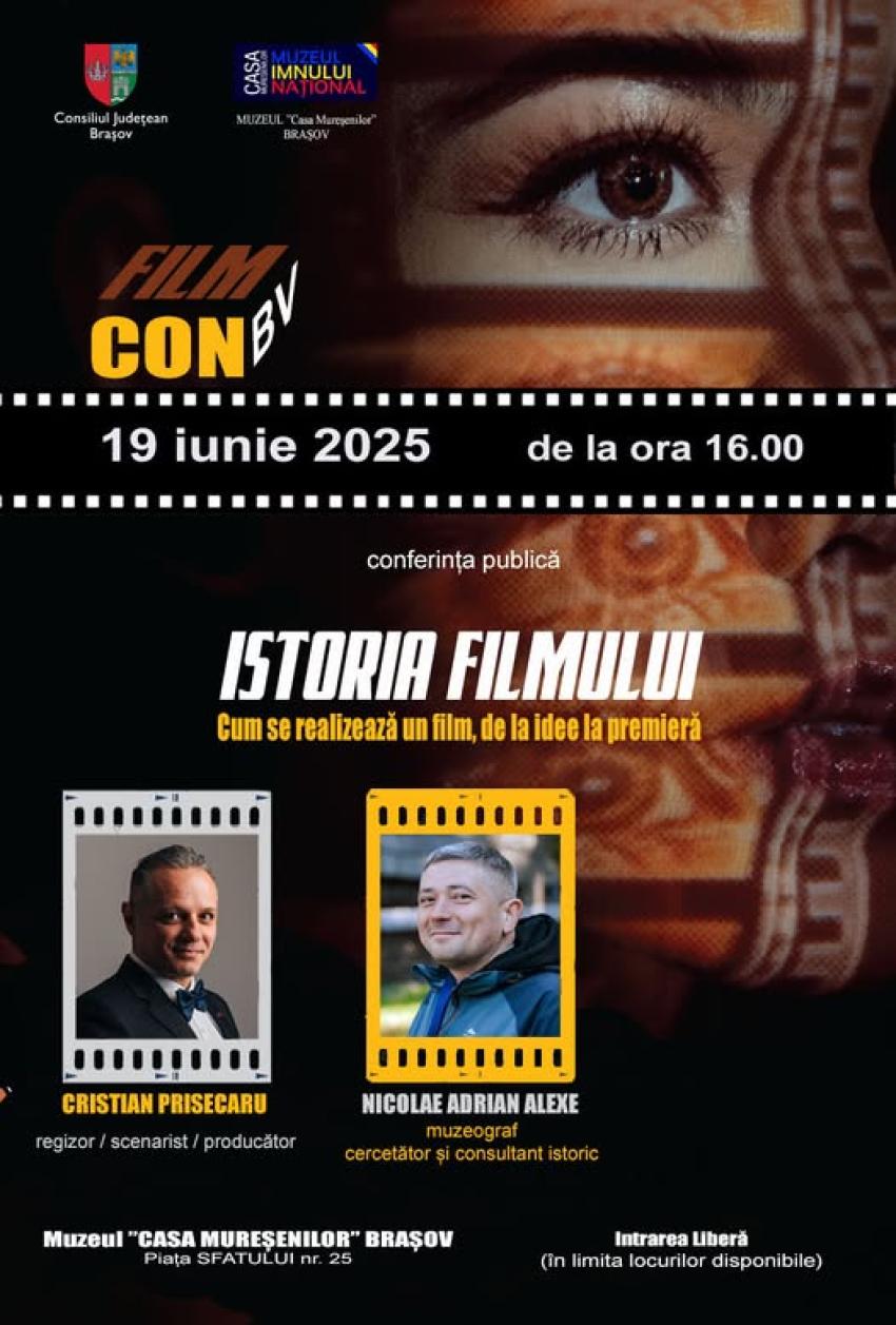 Conferință publică: „Istoria Filmului. Cum se realizează un film, de la idee la premieră”