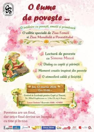 &bdquo;O lume de poveste&rdquo; la Centrul de Excelență pentru Copii și Tineret