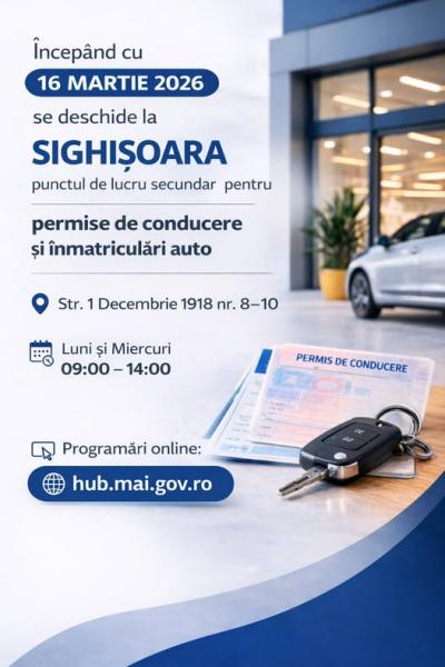 Veste bună pentru locuitorii din Sighișoara și &icirc;mprejurimi!