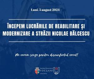 Lucrări de reabilitare străzi &icirc;n Focșani, prin PNI "Anghel Saligny"