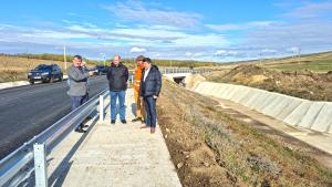 Albia pârâului Găunoasa, regularizată pe 600 de metri; traficul pe DJ 251G revine la normal