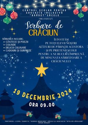 Serbare de Crăciun susținută de elevii din învățământul special din Brădet - Săcele