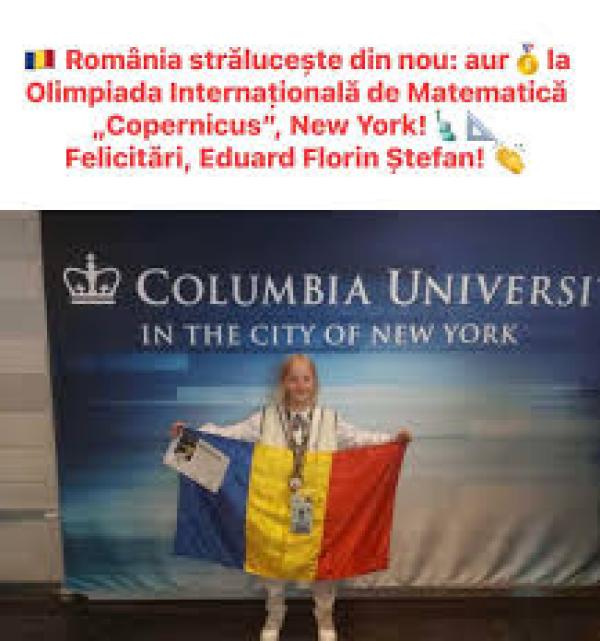 Un elev din Caracal, cel mai bun matematician la Olimpiada internațională Copernicus