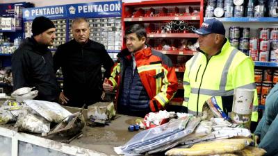 Peste 100 de agenți economici afectați de inundațiile din județul Galați