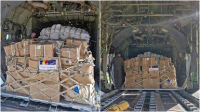 Ajutoare rom&acirc;nești pentru Liban. Acestea ajung &icirc;n Beirut după tranzit prin Amman