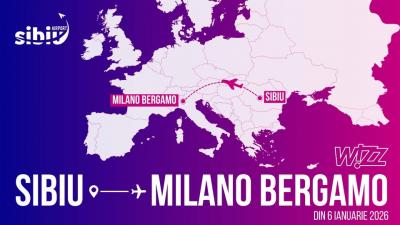 O nouă rută internaționlă din ianuarie, de la Aeroportul din Sibiu