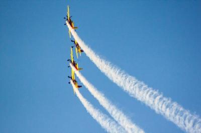 Show aviatic pe cerul Bucureștiului