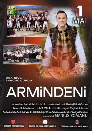 Sărbătoare populară de 1 mai în centrul Vasluiului