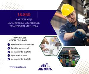 Aproape 20000 de persoane au urmat programele de formare profesională anul trecut