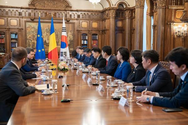 Președintele României l-a primit la Palatul Cotroceni pe președintele Adunării Naționale a Republicii Coreea