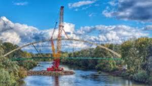 Pasarela pietonală peste râul Someş a fost inaugurată la Satu Mare