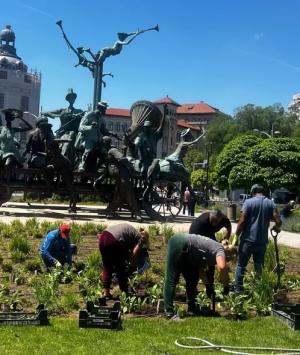 Se refac spațiile verzi din București